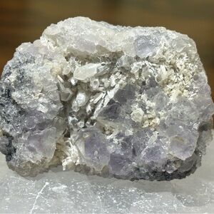 Purple fluorite and quartz